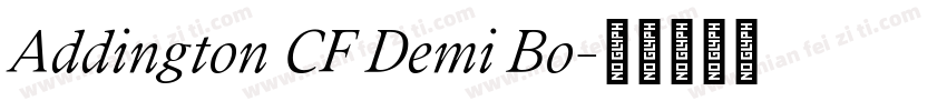 Addington CF Demi Bo字体转换